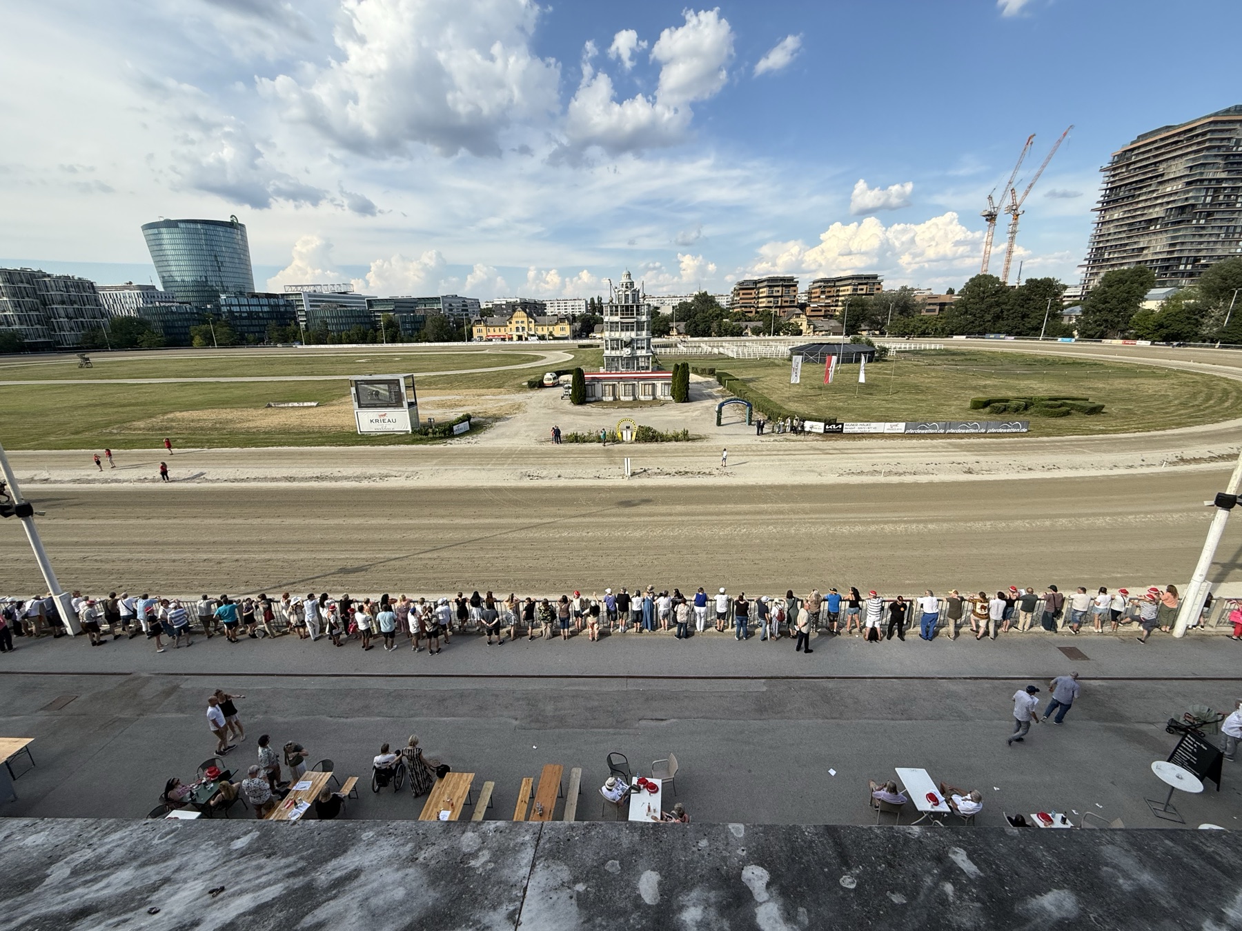 Krieau Derby trackside race-day view