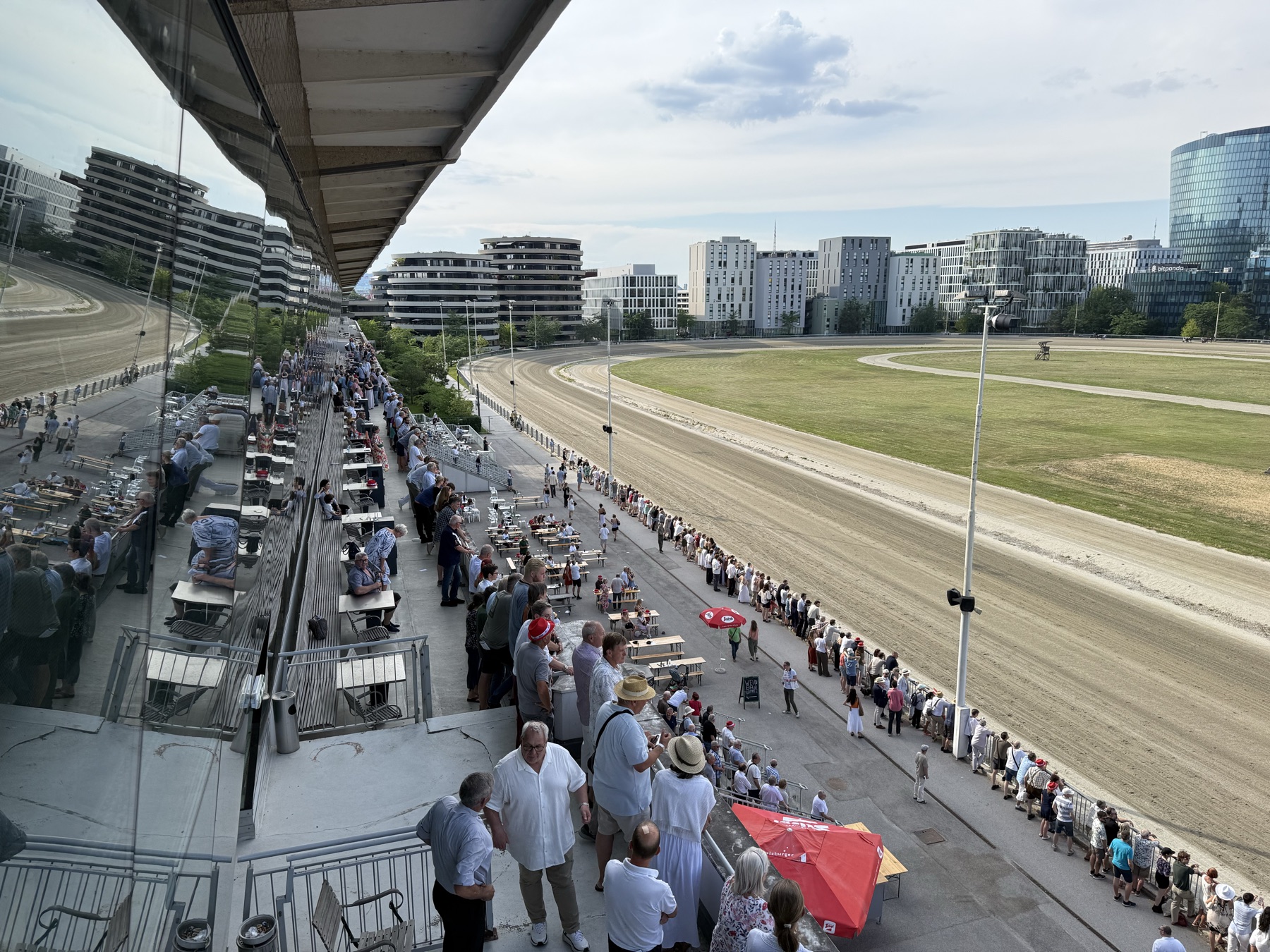 Krieau Derby grandstand view over the track