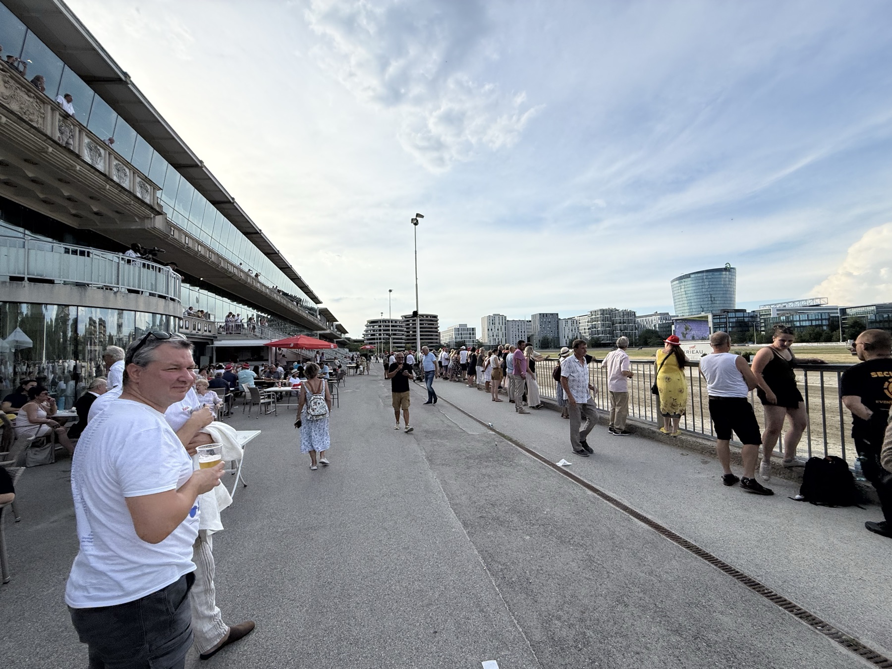 Krieau Derby race-day walkway beside the track
